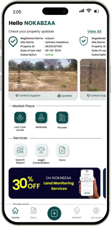Property Status App Screen